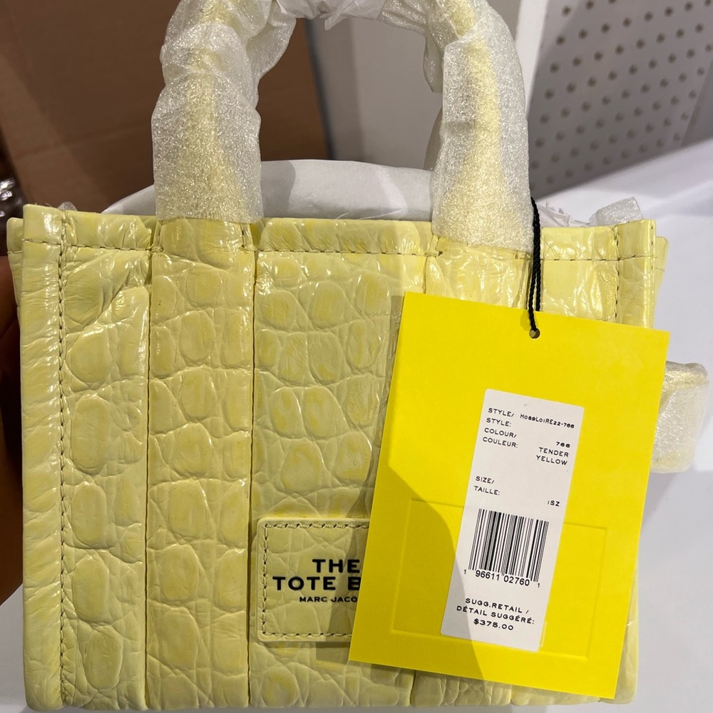 Marc Jacobs Textured Yellow small Tote